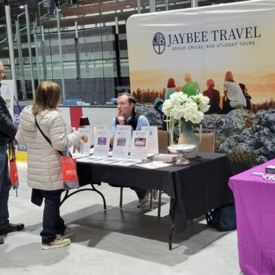 Jaybee Travel was one popular exhibitor at AEOA's Senior Expo 2026 at Iron Trail Motors Event Center in Virginia on May 6.