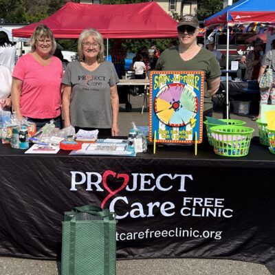 Project Care Free Clinic offered hygiene care packs at their table during AEOA’s 4th Annual Block Party.