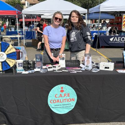C.A.P.E. Coalition provided chemical awareness prevention information and education along with Narcan/Naloxone during AEOA’s block party on Thursday, July 23, 2026. 