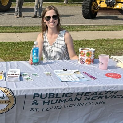 St. Louis County Public Health & Human Services was available to chat with visitors during AEOA’s block party.