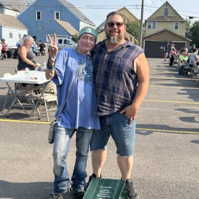 Friendly folks took time to pose for a photo at AEOA’s 4th Annual Block Party.
